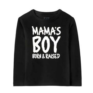 Children’s Place Mama's Boy Shirt 5T Black NEW NWT